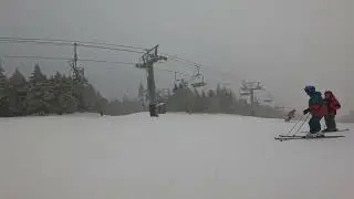 GoPro Hero12 Black 1080p Stabilization OFF Skiing Sample (REAL FEEL)