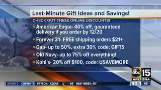 Last-minute holiday savings and gift ideas
