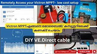 DIY VE Direct Cable at RS 250 ? Remotely access your  Victron MPPT  Mobile/ Windows/ Raspberry Pi
