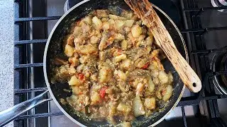 Baigan & Aloo #MeatFreeMonday | CaribbeanPot.com