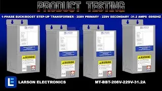 1-Phase Buck/Boost Step-Up Transformer - 208V Primary - 229V Secondary -31.2 Amps -50/60Hz