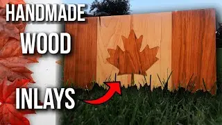 Building a DiY Canada Day Flag with Wood Inlay | Canada Day Woodworking