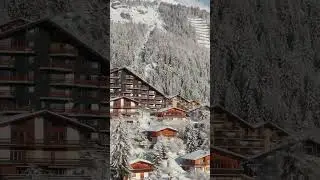 ❄️ MAGICAL Swiss Winter Paradise | Drone Over Anz&egrave;re Switzerland #switzerland #aerial #suisse #dji