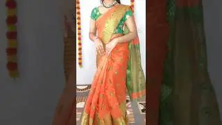 how to make perfect side pleats without any safety pin 🧷 in pure cotton saree draping #saree #drape