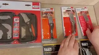 Обзор ножиков трапеций Klein Tools и Bessey