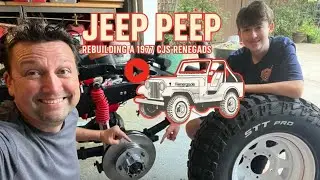 Jeep Peep #39 CJ5 Wheel Hubs Installed and Rolling Chassis