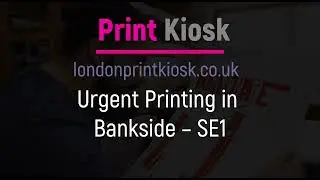 Bankside SE1 | Self-Service Printing Near South Bank & Tate Modern