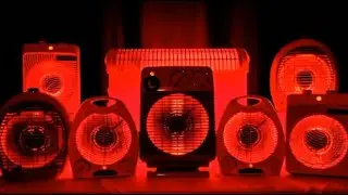 ASMR Perfect Red Fan Heater sound, hot, warm, winter, white noise, relax, sleep, 24/7