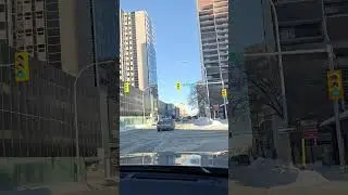 Winnipeg Roads in Winter Are No Joke ❄️ #realwinter #canada #shorts