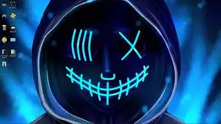 wallpaper engine Cyberpunk Blue Neon Mask 4K {Audio Responsive}