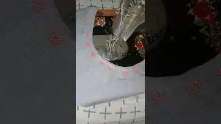 Get ready your neck design by this amazing flower lace|sewing tips and tricks #shorts #flowers