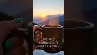 Coffee Has a Life ☕ From Coffee Waste to an Upcycled Mug♻️ #coffeeaddict #morningroutine #coffeelove