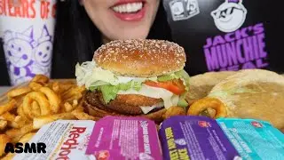 ASMR JACK IN THE BOX Double Chicken Supreme Munchie Meal