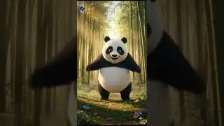 Cute Panda Dance 🐼💃 | Funny & Adorable Panda Animation | Viral Animal Dance #pandapanda  @BNTOONZ