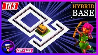 Ultimate BEST TH3 HYBRID/TROPHY[defense] Base 2021!! Town Hall 3 Hybrid Base Design - Clash of Clans