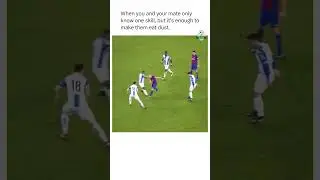 Lionel Messi and Iniesta dribbling through whole team #messi #messiedits