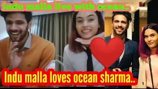 Indu malla gaming loves ocean sharma || lndu malla live with ocean sharma || indu & ocean ...?