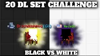 BLACK VS WHITE 20DL SET CHALLENGE WITH @ichikishima  || Growtopia