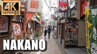 【4K】Nakano,Tokyo stroll around.You feel the 