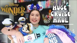 HUGE HAUL Disney Wonder Cruise 🚢 ⚓️ 50+ items!!! I'm broke now 😅