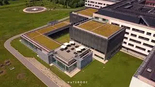 Extensieve groendaken op AZ Delta in Roeselare