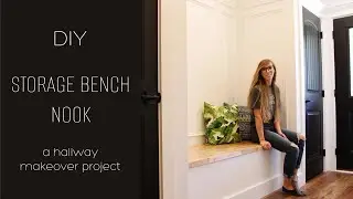 DIY Storage Bench with Flip Top--And a Hallway Makeover Project!