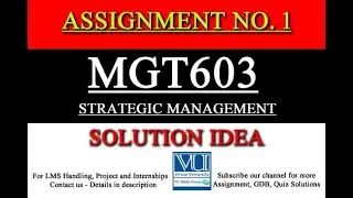 Mgt603 Assignment no 1 Fall 2022| #vusolution#vusolutions #virtualuniversityofpakistan Mgt603 2022