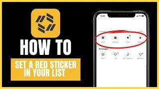 How to set a red sticker in your list on Tawasal