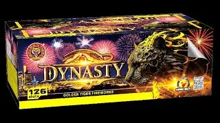 GT140 DYNASTY 126 Shots 1.3G Compound Barrage by Golden Tiger Fireworks