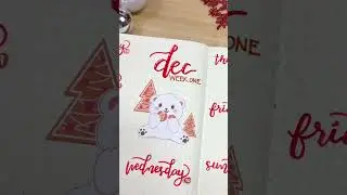 December Bullet Journal Flip through | Winter Bear Theme | Bujo