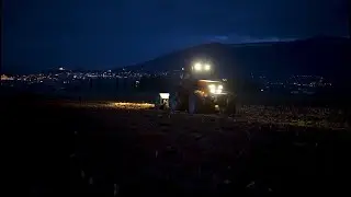 [Night Work] Vangatura con Case Magnum 7120 e spargimento letame con Valtra 6750 | Pure Sound