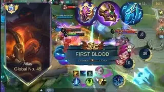 Helper roam !!! super frontlaner !!!&nbsp;Atlas Build 100% durable tank !! - Build Global&nbsp; Top 1&nbsp;- MLBB