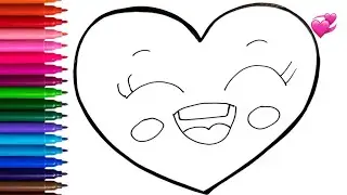 How To Draw A Funny Heart For Kids | Heart Drawing Easy | Drawing For Kids