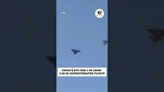 Китай представил истребитель шестого поколения J-36 в первом в истории строю с J-20! #китай