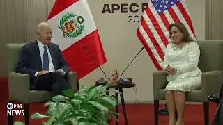 WATCH: Biden meets with Peru's President Boluarte at APEC summit in Lima