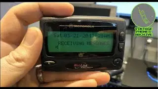 Rare Motorola A06cqb5812aa Weblink Wireless Pager Beeper Messenger