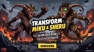 Miku & Sheru's Giant Monster Transformation! Epic City Destruction & Emotional Ending