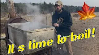 First maple syrup boil of 2025