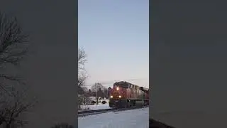 5 engine lashup on CN manifest through Allenton, WI