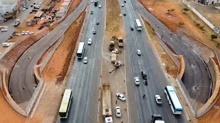 VIADUTO DO RIACHO FUNDO I: Drone mostra as obras em sequências - EPNB