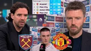 West Ham vs Manchester United 1-1 Benjamin Sesko Crazy Goal💥 Michael Carrick And Sesko Reaction