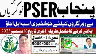 PSER Latest Jobs 2025 | Govt of Punjab High-Pay Jobs | How to Apply Online