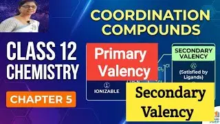 #Calculation of Primary & Secondary Valency in coordination compounds..              #12th/NEET/JEE