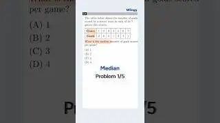 Математика для SAT: Как найти медиану в 7 числах! #satmath #satprep #shorts
