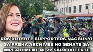 DDS Duterte supporters Nagbunyi dahil na Archives ng Senate ang impeachment case  ni VP Sara Duterte