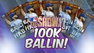 100K BALLIN IS A HABIT PACK OPENING! INCREASED DIAMONDS! | MLB The Show 17 Diamond Dynasty