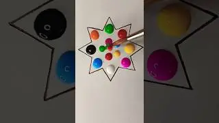 Colour Mixing in Star🌈✨🥰#shorts #youtubeshorts #art #shortvideo