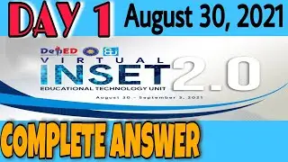 VINSET 2.0 DAY 1 COMPLETE ANSWER | AUGUST 30, 2021