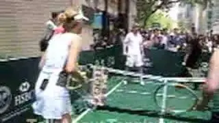Monica Seles and Jim Courier in New York