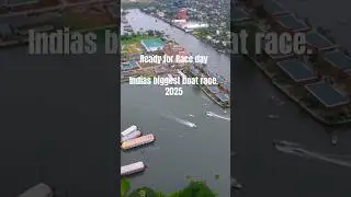 Punnamada is set for indias largest boat race - track is on fire #kerala #boatrace #nehrutrophy
